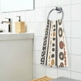 thumbnail image 3 of Yayeee 100% Cotton Hand Towels for Bathroom 16" x 28" Soft Absorbent Kitchen Towel, Black Abstract Dots, 3 of 7