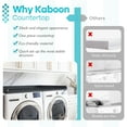 thumbnail image 4 of Kaboon Washer Dryer Countertop with Edge Rails, 27.5" x 54", Cloud Atlas, 4 of 6