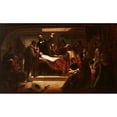 thumbnail image 2 of Edwin White 24x16 Black Ornate Framed Double Matted Museum Art Print Titled: The Signing of the Compact in the Cabin of the Mayflower (1856), 2 of 5