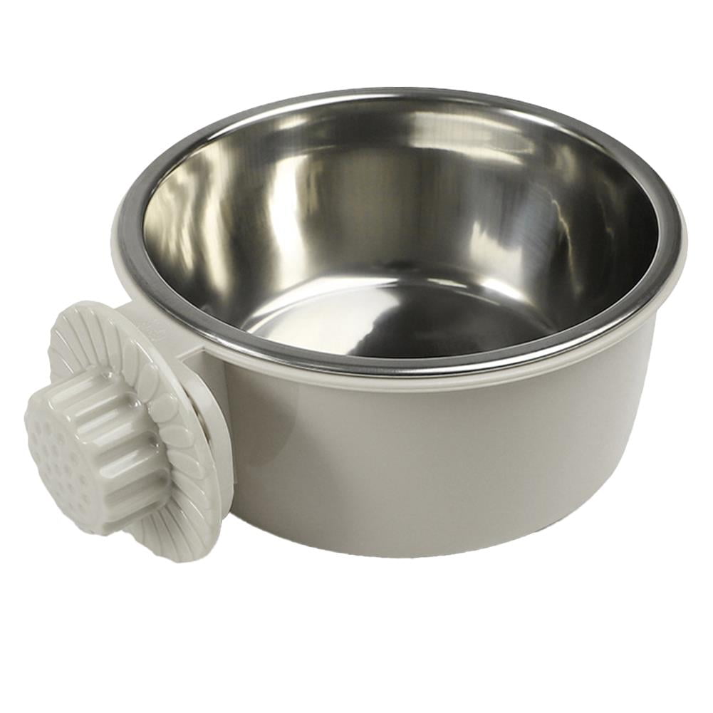 Ecosprial Dog Crate Water Bowl No Spill, Stainless Steel Crate Water
