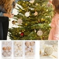 thumbnail image 4 of Christmas Clearance Sale,12Pcs Christmas Ornaments,Christmas Balls Gift Package Combination,Holiday Decor for Christmas Tree Thanksgiving Wedding Party Holiday Birthday Decor,2.4IN,Gold, 4 of 8