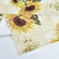 thumbnail image 6 of Sunflower Vinyl Tablecloth for Rectangle Tables, Waterproof PVC Plastic Table Cloth Covers Oblong Oval Oilcloth Wipeable Tablecloths for 7 Foot Large Picnic Table Outdoor Camping 60x84 Inch, 6 of 6