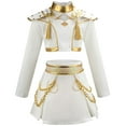 thumbnail image 1 of 2PC Girls Pop Singer Stage Costume Halloween Movie Tops Skirt Set, Size 5-6Y, 1 of 8