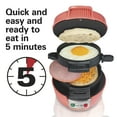 thumbnail image 2 of Hamilton Beach Breakfast Sandwich Maker with Egg Cooker Ring, Breakfast Station, Coral, 2 of 8