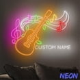 thumbnail image 5 of Handmadetneonsign Guitar Neon Sign, Guitar Name Led Sign, Guitar Music Note Room Wall Art 94770, 5 of 5