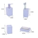 thumbnail image 3 of Juego de accesorios de baño moderno de 4 piezas | Dispensador de jabón, portacepillos, vaso y jabonera | Bandeja organizadora de plástico para encimeras, hoteles y hogar, 3 of 6