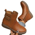 thumbnail image 5 of Willtoo Women's Metal Buckle Orthopedic Boots,Warm Slip on Snow Boots with Side Zipper, 5 of 6