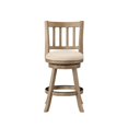 thumbnail image 3 of Boraam Sheldon Swivel Counter Stool in Driftwood Wire-Brush and Ivory, 3 of 4