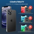 thumbnail image 2 of [5 Pack] IBAOLE Screen Protector Compatible with iPhone 12 Pro 6.1 [Not for iPhone 12 ], 3 Pack Clear Tempered IBAOLE and 2 Pack Camera Lens Protector,[Installation Frame][Precise Cutout] - -, 2 of 7