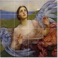 thumbnail image 1 of Ceramic Tile Mural-Annie Swynnerton Angels Tile Mural House Construction Ideas. 32" w x 32" h using (16) 8 x 8 ceramic tiles, 1 of 3