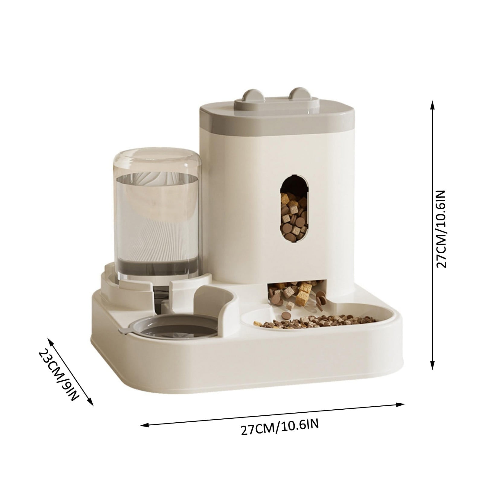 Pet Bowl, Food Automatic Feeder, Water Dispenser, Pet Dog Drinking Water Double Bowl