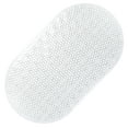 Mainstays Oval Bubble Bath Vinyl Tub Mat, Clear, 16" x 27"