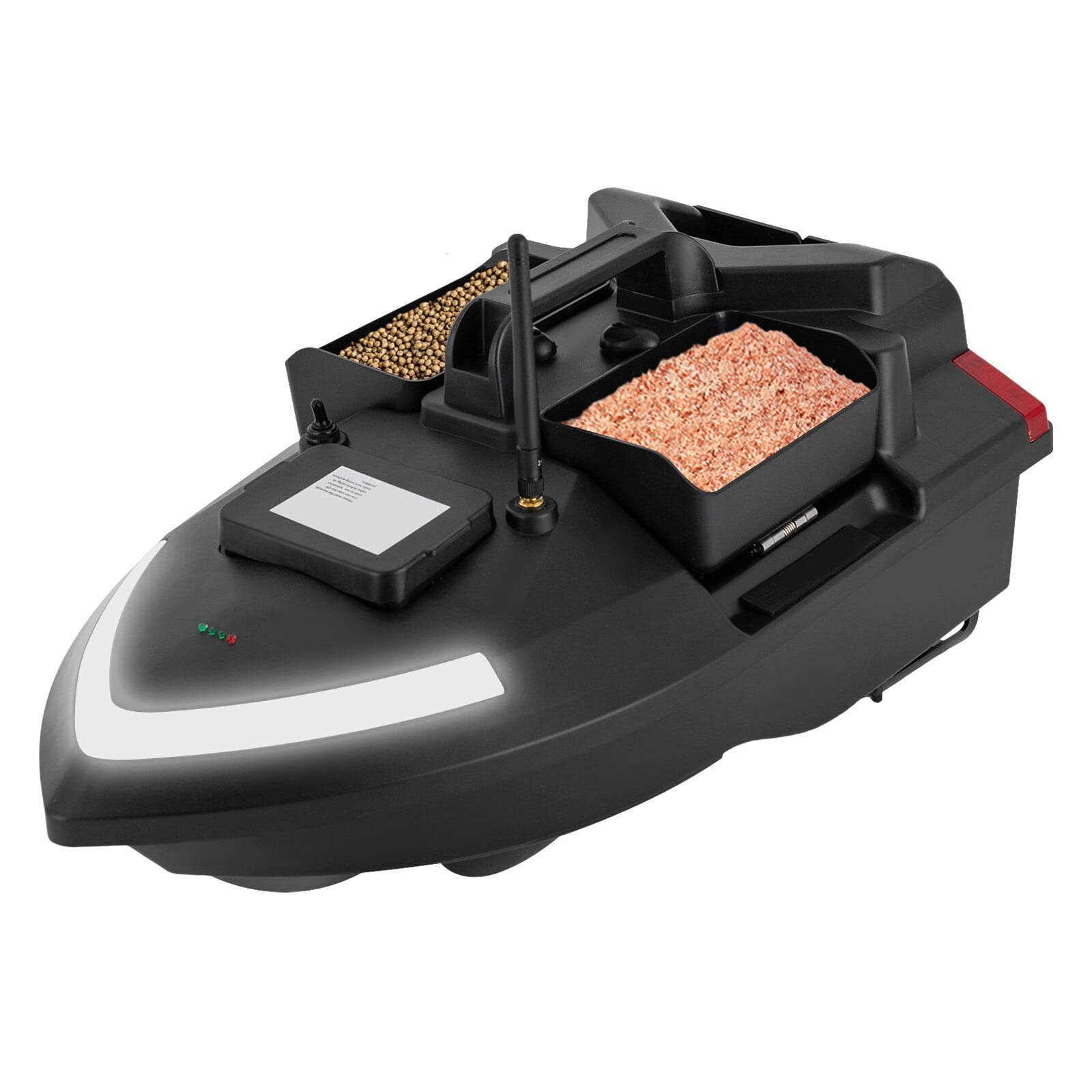 DENEST 500m/1640.42ft 2.4GHz GPS Fishing Bait Boat with 2kg/4.41lbs Tank, 12000mAh Lithium Battery, Remote Control Bait Boat for Fishing