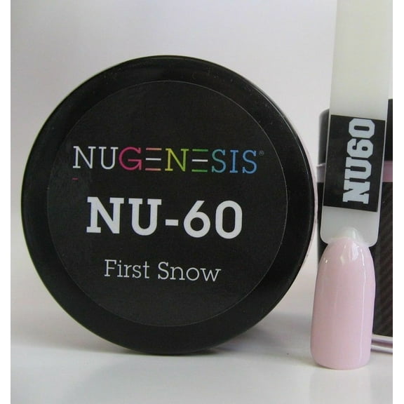 NUGENESIS Nail Color Dip Dipping Powder 1.5oz/jar - NU60 First Snow
