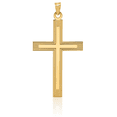 thumbnail image 5 of 14K Solid Yellow Gold Latin Mexican Holy Cross Necklace Religious Chain Pendant Jesus Christ Charm with chain 24inch, 5 of 11