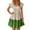 Green, variant on Diufon A-Line Dresses for Women Casual Solid Color Waisted Dress V Neck Ruffle Fly Sleeve Dress