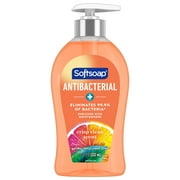 Softsoap Antibacterial Liquid Hand Soap, Crisp Clean Scent Hand Soap, 11.25 oz Bottle
