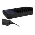 thumbnail image 3 of SIIG 90W Smart 10-Port USB Charging Station with Non-Slip Padded Deck and LED Ambient Light for Smartphones, Tablets, and Many Other Compatible USB Powered Devices (Black), 3 of 4