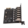 thumbnail image 1 of Carte d'Extension, 7 Ports USB3.0 Performance Stable 5Gbps Haute Vitesse PCIE à USB 3.0 Carte d'Extension PCB Matériel pour, 1 of 8
