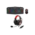 thumbnail image 1 of Kit Gamer Teclado S101-3 con mouse y Auriculares H510-1 Negro Redragon, 1 of 4