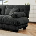 thumbnail image 3 of Soft Chenille 3-Seater Sectional Sofa for Living Spaces, 3 of 11