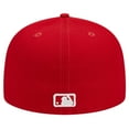 thumbnail image 4 of Men's New Era Red Athletics Logo 59FIFTY Fitted Hat, 4 of 6