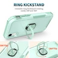 thumbnail image 7 of Nalacover For iPhone XR Slim Case,Luxury Hybrid Hard PC and TPU Rugged Bumper 3-In-1 Rotatable Magnetic Ring Kickstand Four Corner Guard Shockproof Anti-Scratch Back Phone Cover, Green, 7 of 7