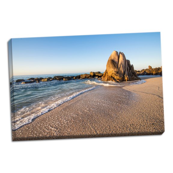 Gango Home Decor Contemporary Whale Rock, Baja by Stan Hellmann (Ready to Hang); One 24x16in Hand-Stretched Canvas