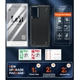 thumbnail image 7 of for S20 FE 5G Phone Case: Samsung S20FE 5G Case with [2 Pack] Screen Protectors, Shockproof Heavy Duty Dual Layer Protective Hard PC Textured Back & Soft Bumper Case Cover Galaxy S20 FE, Black, 7 of 7