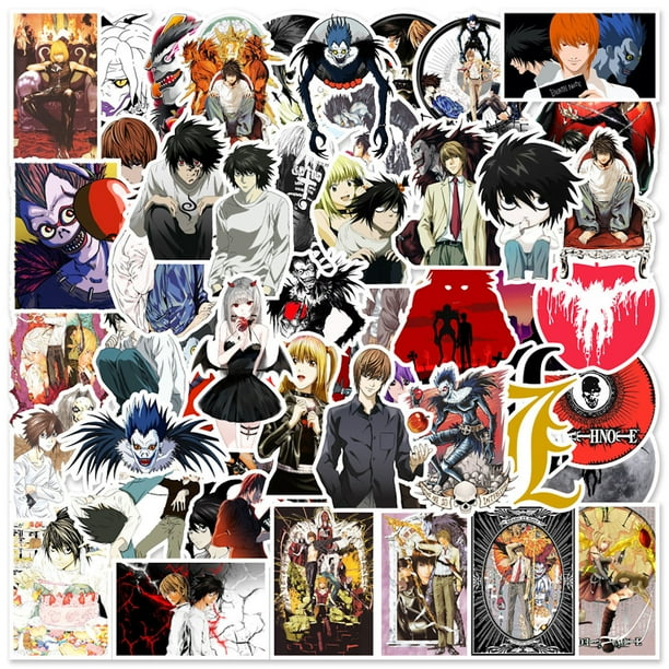 Pegatinas Death Note Anime, paquete de 50 unidades, 4-8 cm