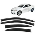 thumbnail image 2 of Ikon Motorsports Compatible with 06-13 Lexus IS250 IS350 & 08-14 IS F Window Vent Visor Deflector Rain Guard 4Pc Set Outside Mount 2013 2012 2011 2010 2009 2008 2007 2006, 2 of 9
