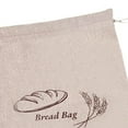 thumbnail image 7 of Naierhg Homemade Bread Storage Pouch Single-layered Food Grade Large Capacity Drawstring Sealing Reusable with Liner Picnic Commute School Bread Preservation Bag, 7 of 7