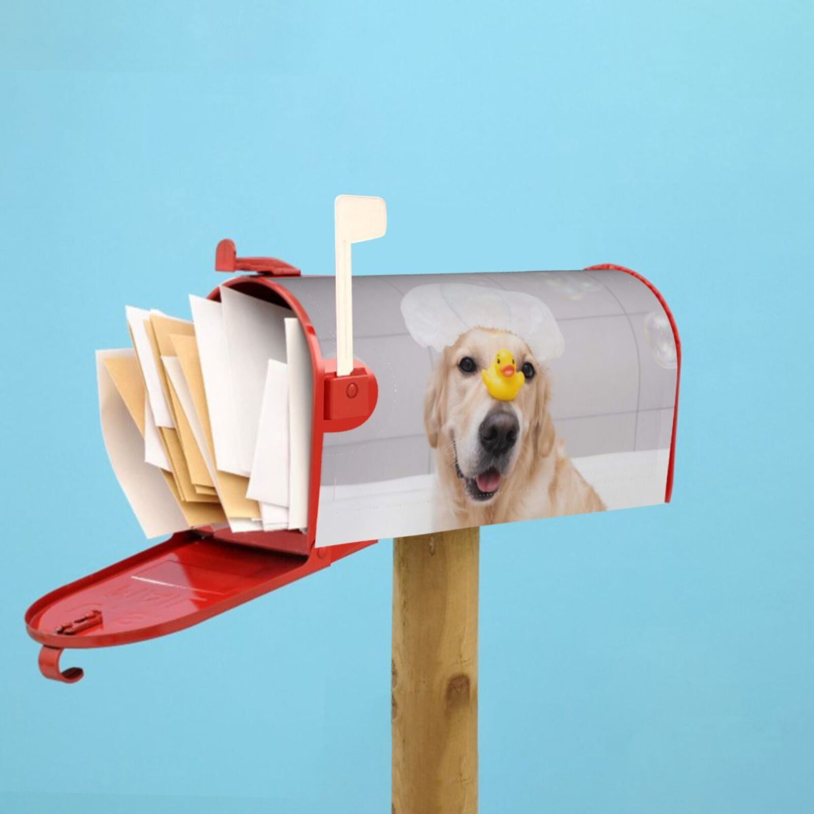 Kdxio Magnetic Mailbox Cover 21x18 in Mailbox Cover Outdoor Decoration Holiday Mailbox Covers for Home Garden Yard-21x18 in