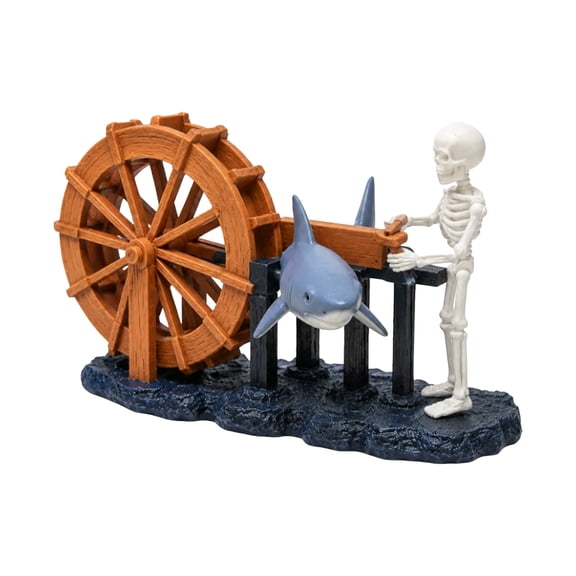 SUYOLL Dynamic Skeleton Bubbler Aquarium Air Moving Action Tank Skeleton Ornament For Aerating And Oxygenating Decoration