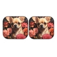 thumbnail image 7 of Fotbe Vintage Red Flower Chihuahua 2-Piece Car Windshield Sun Shade | Sun Blocker for Car Windshield | Foldable Automotive Interior Accessories for Sun Protection-Medium, 7 of 7