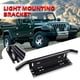 thumbnail image 5 of Soporte universal para matrícula de coche, marco de montaje para lámpara antiniebla SUV Jeep (negro) Likrtyny Accesorios para autos y motos, 5 of 8
