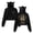 black, variant on Brandon Lake Nothing Else Fit For a King Girl's Cute Cat Ear Cropped Pullover Hoodie Hooded Sweatshirt
