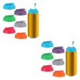 thumbnail image 3 of Wweixi 5pack/lot Reusable Beer Coke Can Covers Keeping Drinks Secure And Fresh 6 pieces 2Set, 3 of 6