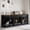 Black, variant on Jenser Lockable 3-Door 95.1" Wooden Furniture Style Crate for Dogs with Dividers
