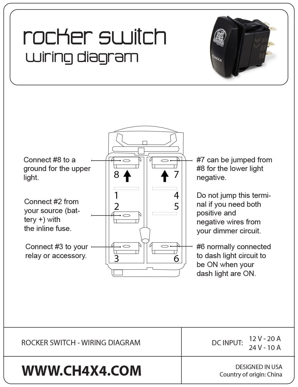 marine rocker switch wiring diagram best wiring library Carling Lighted Switch Wiring Diagram ch4x4 rocker switch v2 reverse lights symbol 3 horizontal amber 12 volt marine wiring diagram zombie