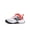 White/Urgent Red/Black, variant on New Balance Kid's FuelCell Play V1 Hook & Loop Running Shoe, Grey Matter/Lilac Glo/White, 1.5 W Little Kid