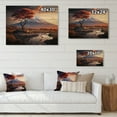 thumbnail image 4 of Designart "African horizon Mount Kilimanjaro II" Landscape & Nature Print on Natural Pine Wood, 4 of 5