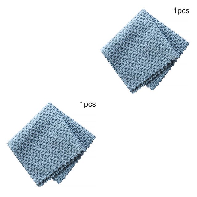 Yuarrent Paño de cocina, olla absorbente, plato, vajilla, utensilios de cocina, trapo de fibra superfina, toalla de comedor, limpieza lavable, azul, 1 Azul PC 1 2piezas Yuarrent CBP259520