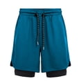thumbnail image 6 of Rvwovn Men's 2-in-1 Lined Athletic Shorts with Compression Liner Lightweight Workout Running Shorts, 6 of 8