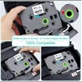 thumbnail image 2 of 2 Pack TZE Refills Compatible with Brother TZe Replacement Tape– Laminated TZ Tape, Compatible with PT-D600/P700/E500/E550W/E800T/1900/1910/1950/19601400/1500/1500PC/1600/1650, 2 of 9