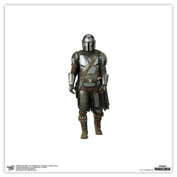 Gallery Pops Star Wars: The Mandalorian - Din Djarin - Beskar Armor Wall Art, Unframed Version, 12" x 12"