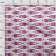 thumbnail image 3 of oneOone Velvet Purple Fabric Asian Block Fish Sewing Craft Projects Fabric Prints By Yard 58 Inch Wide, 3 of 4