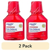 (2 pack) Equate Extra Strength Acetaminophen Pain Relief Liquid, Cherry Flavor, 500 mg, Cherry Flavor, 8 fl oz, Compare to Tylenol® Extra Strength Active Ingredient