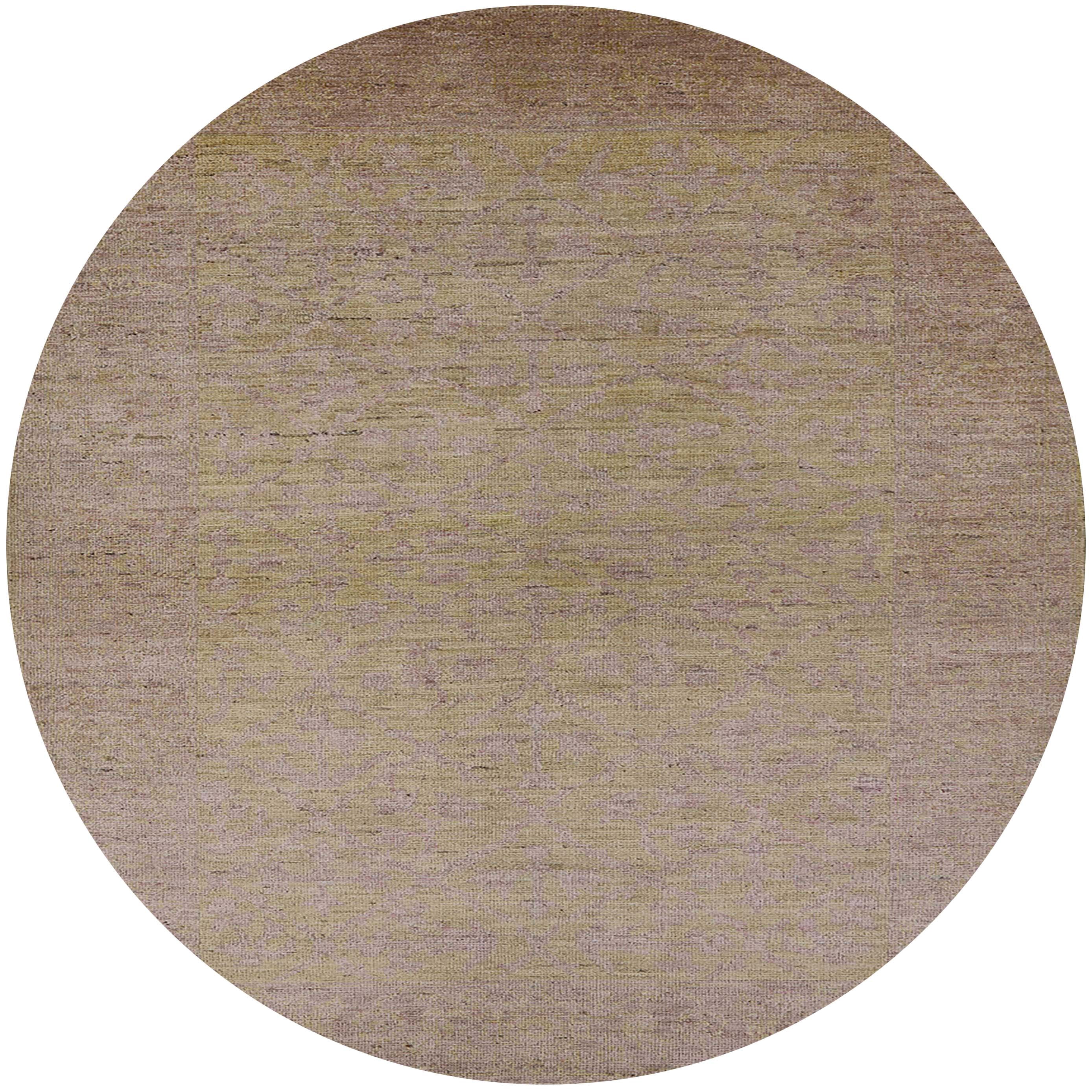 Round Rug Camel Ahgly Company Indoor Round Mid-Century Modern Camel Brown Solid Area ...