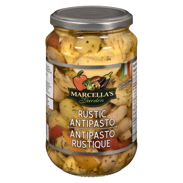 Marcella's Garden Rustic Italian Antipasto in Glass Jar Ready-to-Eat